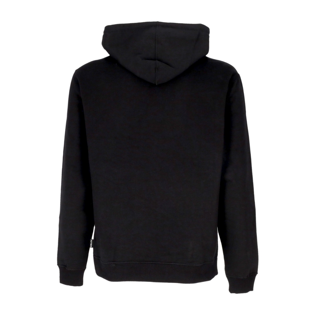 felpa cappuccio uomo skull hoodie BLACK
