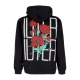 felpa cappuccio uomo spine skulls hoodie BLACK