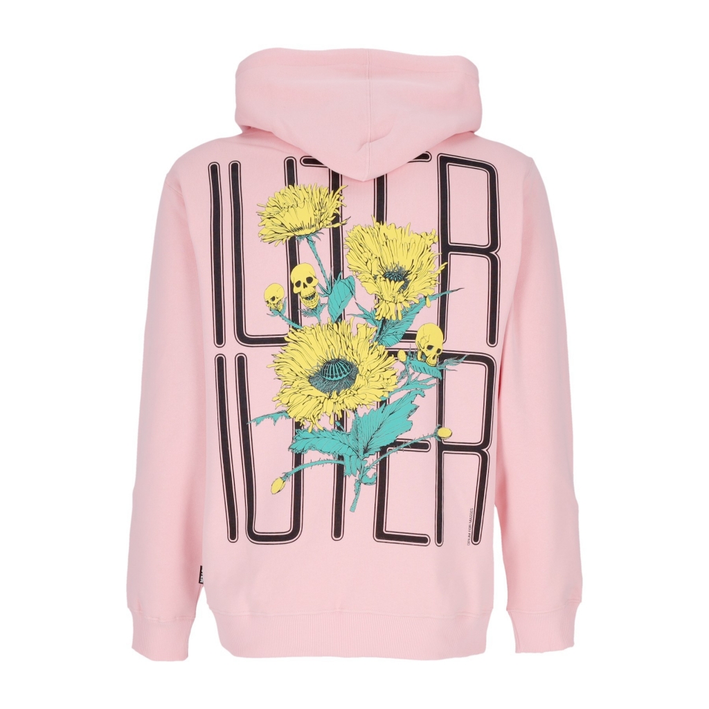 felpa cappuccio uomo spine skulls hoodie PINK Bowdoo