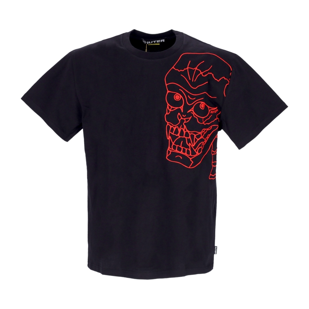 maglietta uomo skull tee BLACK/RED