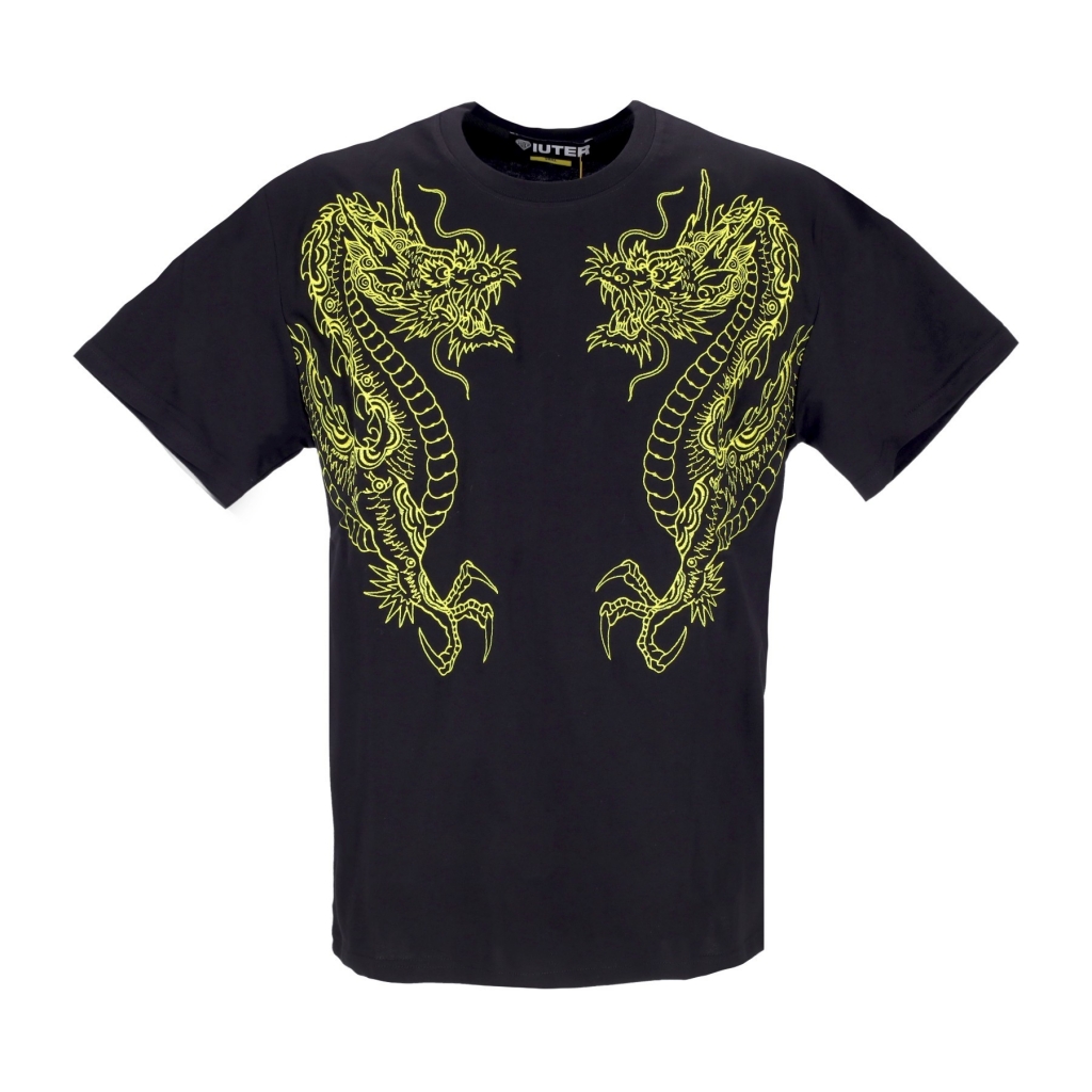 maglietta uomo dragon embroidered tee BLACK