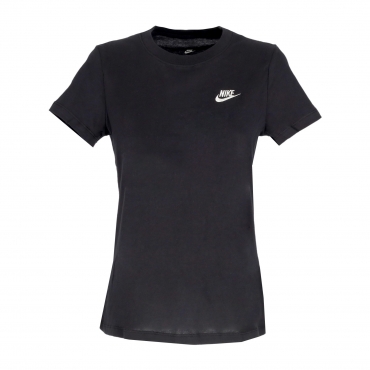 maglietta donna sportswear club tee BLACK/WHITE