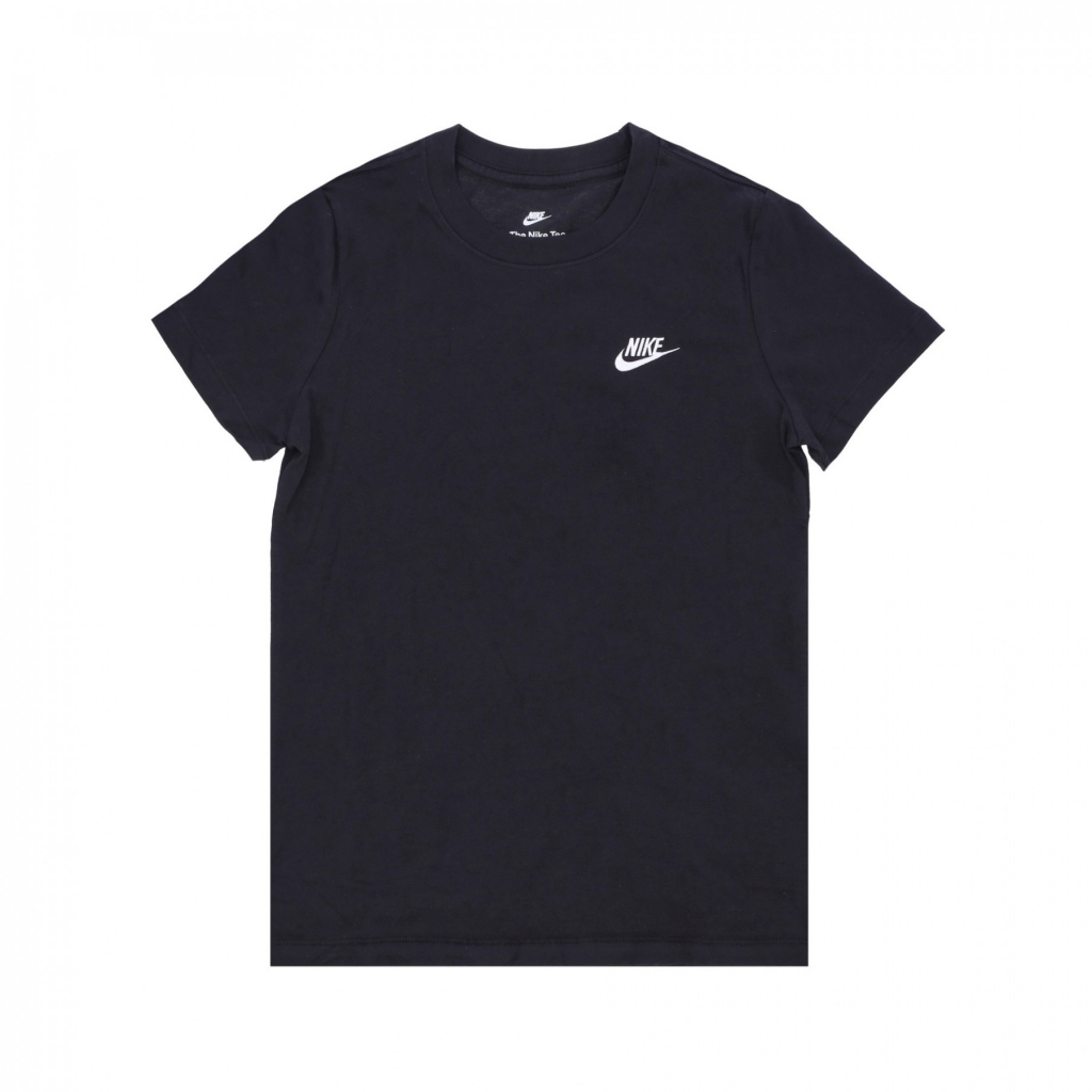 maglietta donna sportswear club tee BLACK/WHITE