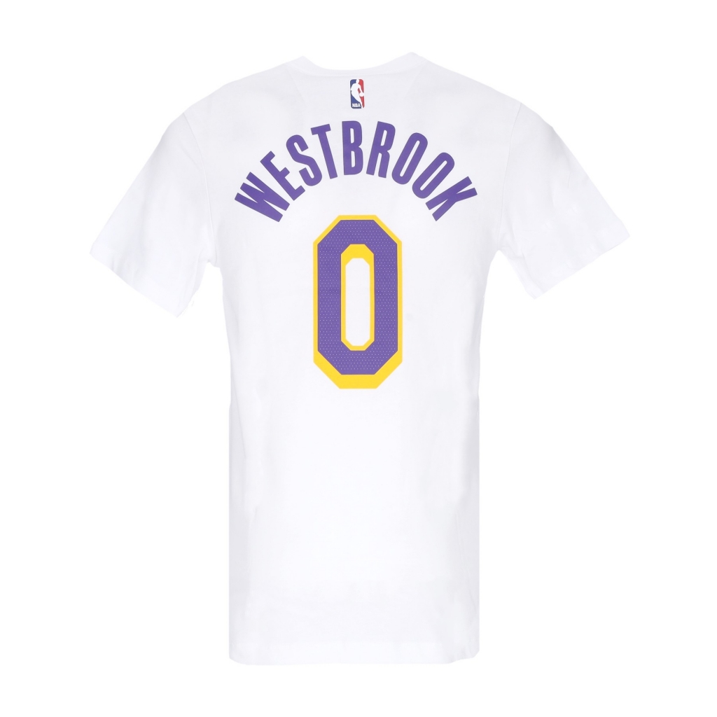 maglietta uomo nba essential no 0 russel westbrook loslak WHITE