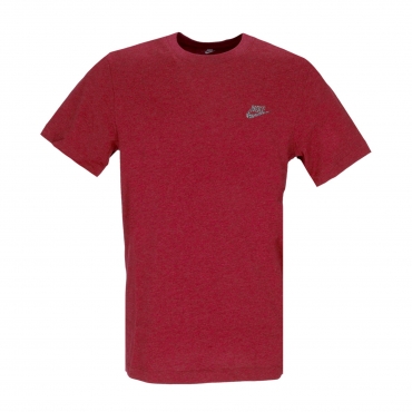 maglietta uomo sportswear club tee sust DARK BEETROOT/HTR