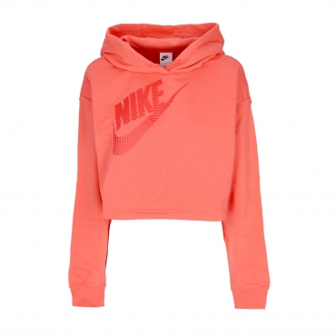 felpa cappuccio corta donna sportswear fleece pullover crop hoodie MAGIC EMBER