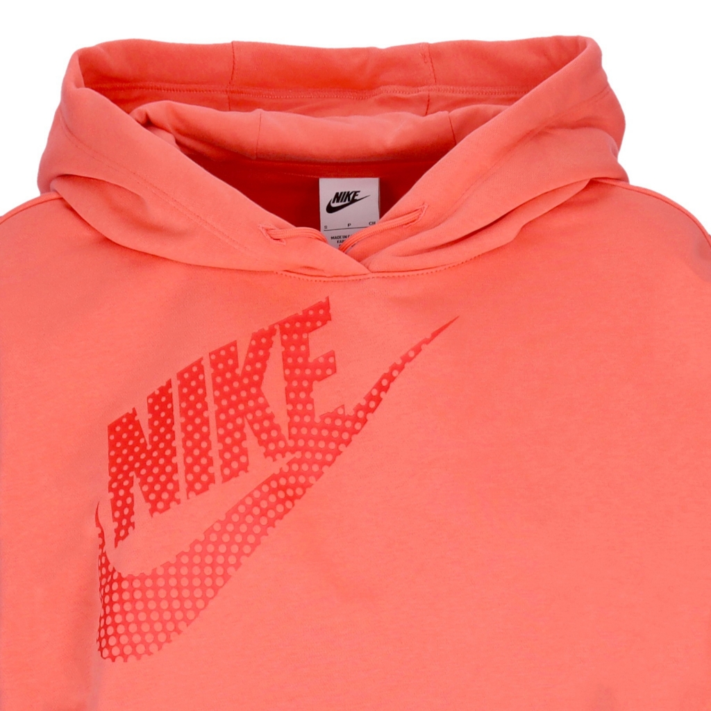 felpa cappuccio corta donna sportswear fleece pullover crop hoodie MAGIC EMBER