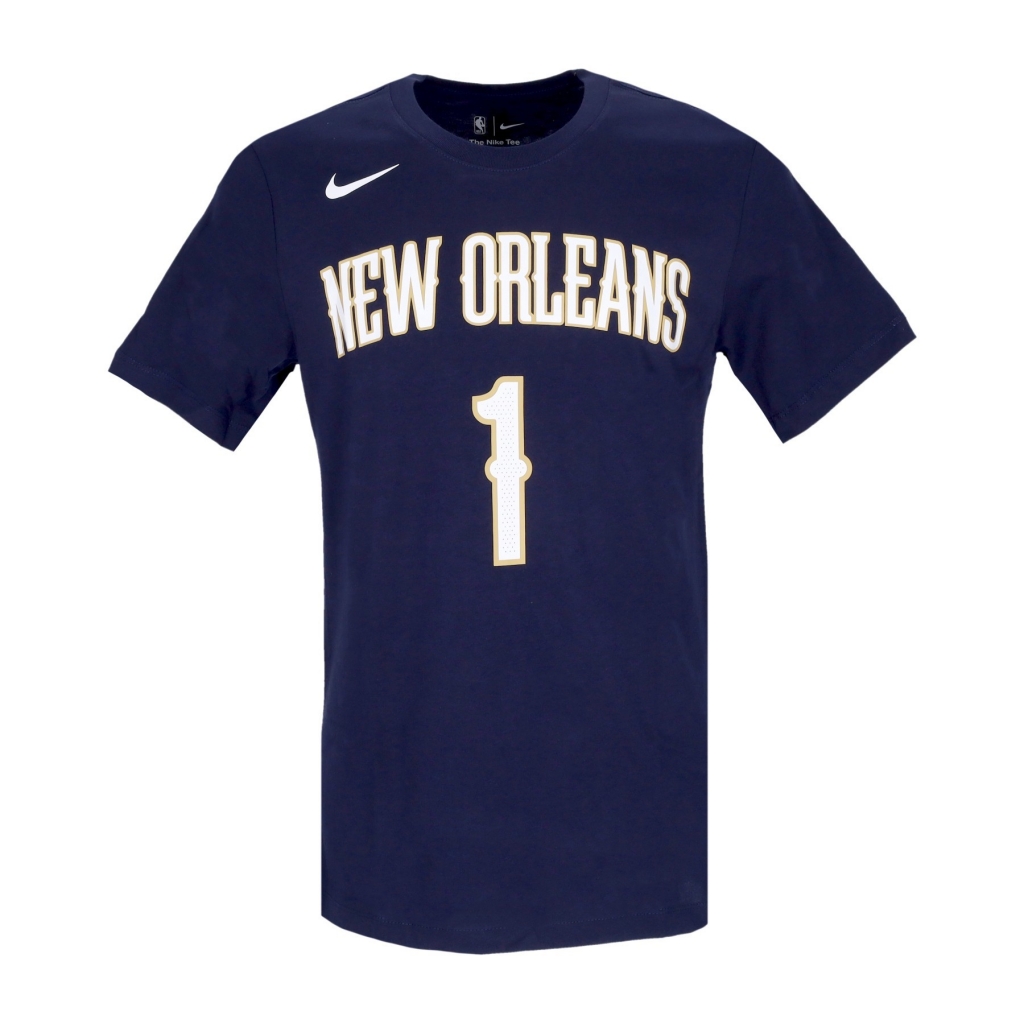 maglietta uomo nba essential tee no 1 zion williamson neopel COLLEGE NAVY