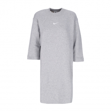 vestito donna sportswear phoenix fleece 3/4 oversized sleeve dress DK GREY HEATHER/SAIL