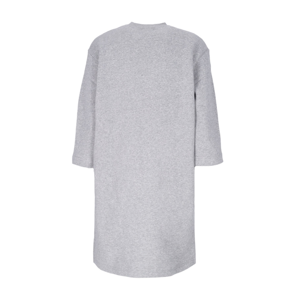 vestito donna sportswear phoenix fleece 3/4 oversized sleeve dress DK GREY HEATHER/SAIL