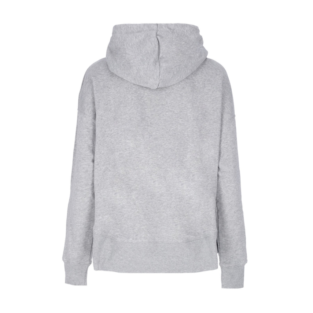 felpa cappuccio donna sportswear club fleece oversized hoodie ssnl DK GREY HEATHER/WHITE