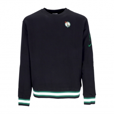 felpa girocollo uomo nba courtside fleece crewneck boscel BLACK