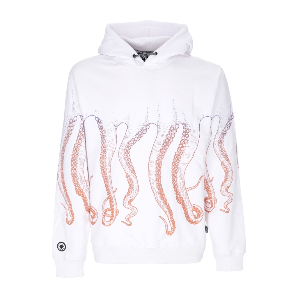 felpa cappuccio uomo gradient hoodie WHITE