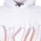 felpa cappuccio uomo gradient hoodie WHITE