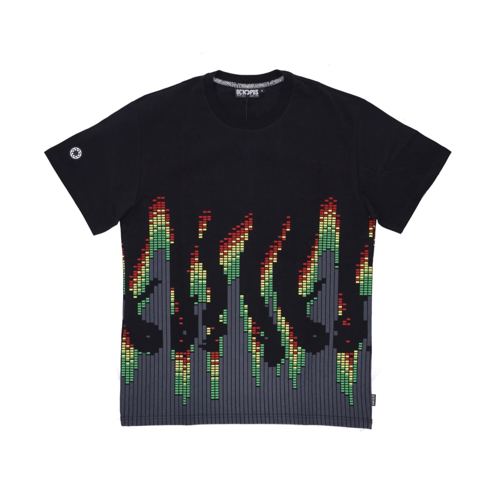 maglietta uomo sound wave tee BLACK