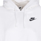 felpa cappuccio donna sportswear club fleece oversized hoodie ssnl WHITE/BLACK