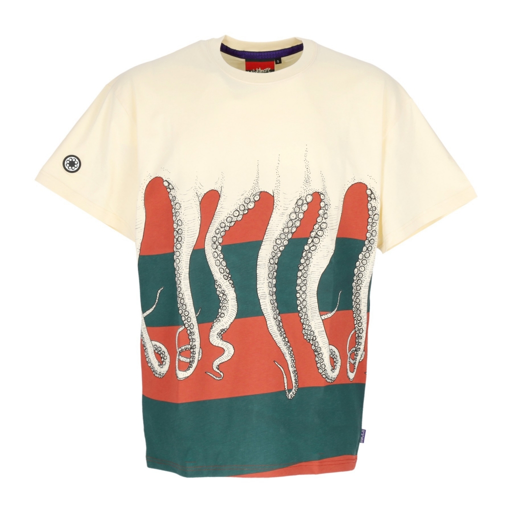 maglietta uomo freddys octopus tee CREAM