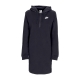 vestito donna sportswear club fleece hoodie dress BLACK/WHITE