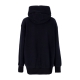 felpa cappuccio donna sportswear plush hoodie BLACK/DK SMOKE GREY