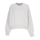 felpa girocollo donna sportswear plush mod crop crewneck LIGHT BONE/LT IRON ORE