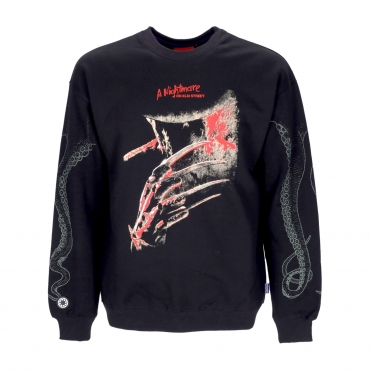 felpa girocollo uomo nightmare freddys sc crewneck horror pack BLACK