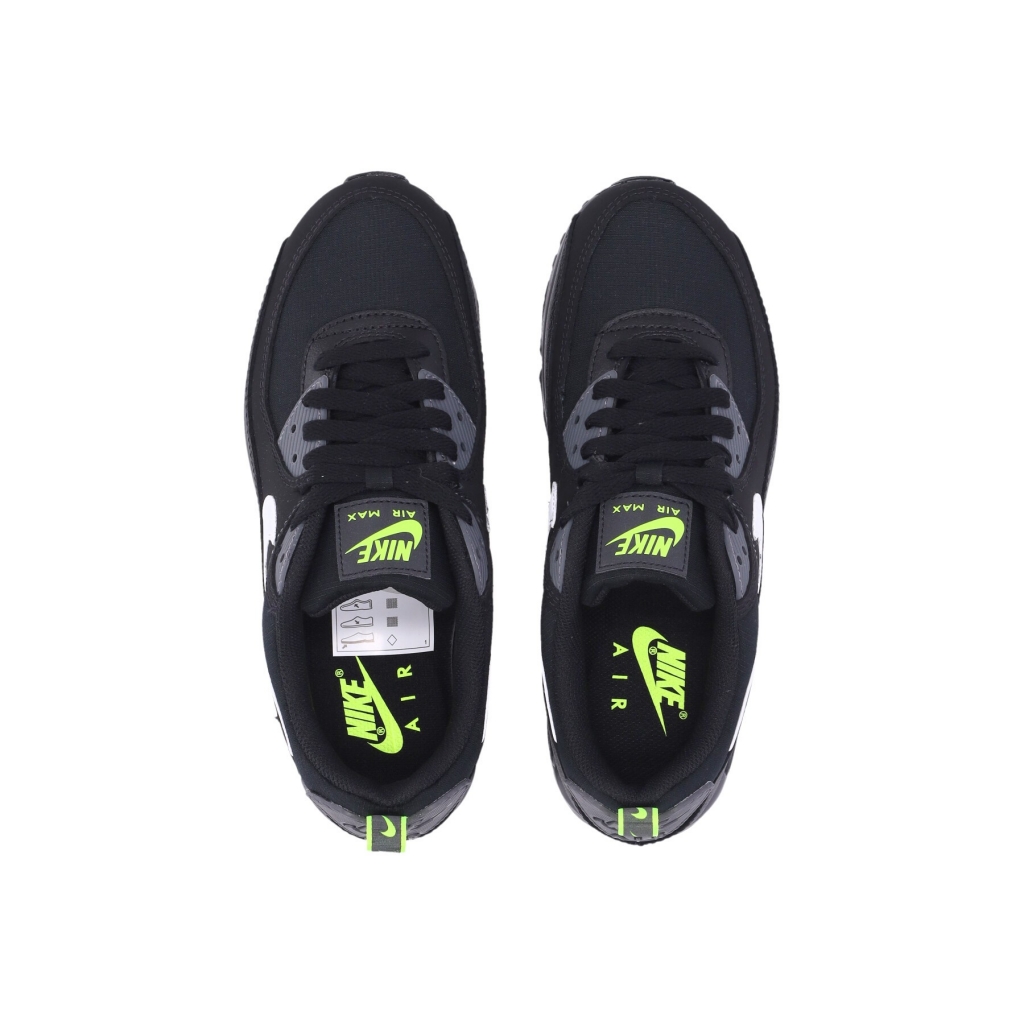 scarpa bassa uomo air max 90 BLACK/WHITE/VOLT/IRON GREY