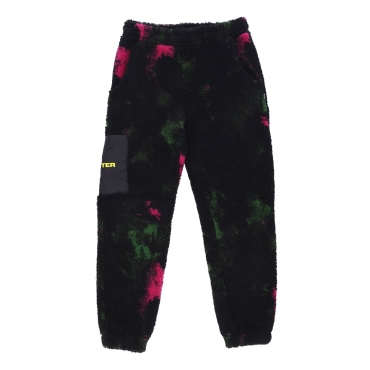 orsetto uomo tie dye fur pant BLACK