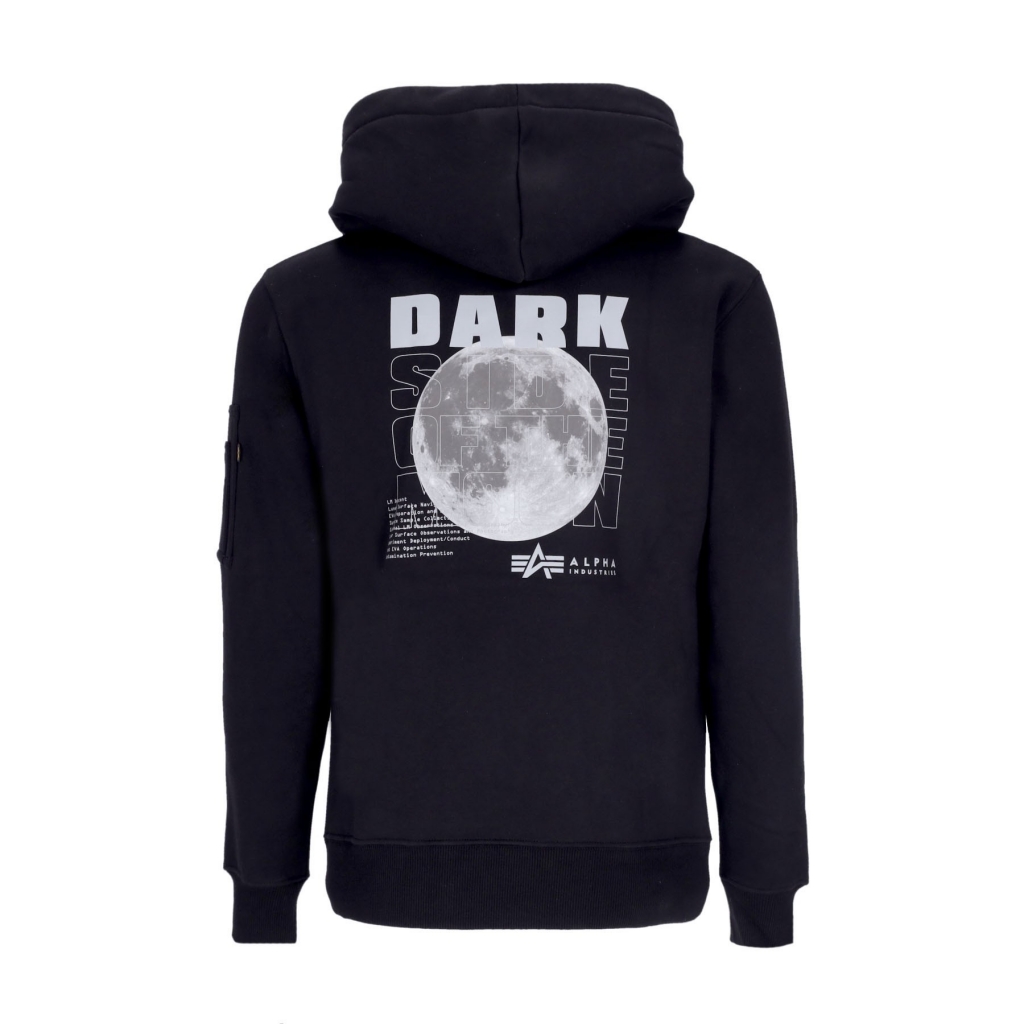 dark REFL... ALPHA cappuccio uomo - BLACK side hoodie INDUSTRIES felpa