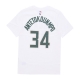 maglietta uomo nba essential tee no 34 giannis antetokounmpo milbuc WHITE