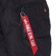 piumino uomo hooded logo puffer BLACK