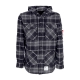 camicia manica lunga cappuccio uomo 45 p hooded BLACK/GREY