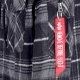 camicia manica lunga cappuccio uomo 45 p hooded BLACK/GREY