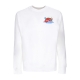felpa girocollo uomo sportswear swoosh spirit fleece crewneck WHITE