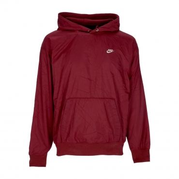 felpa cappuccio uomo sportswear circa lined winterized pullover DARK BEETROOT/COCONUT MILK