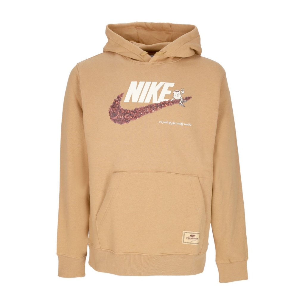 felpa cappuccio uomo sportswear sole cafe fleece hoodie ELEMENTAL GOLD