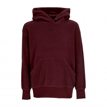 felpa cappuccio donna sportswear plush hoodie BURGUNDY CRUSH/BLACK