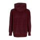 felpa cappuccio donna sportswear plush hoodie BURGUNDY CRUSH/BLACK