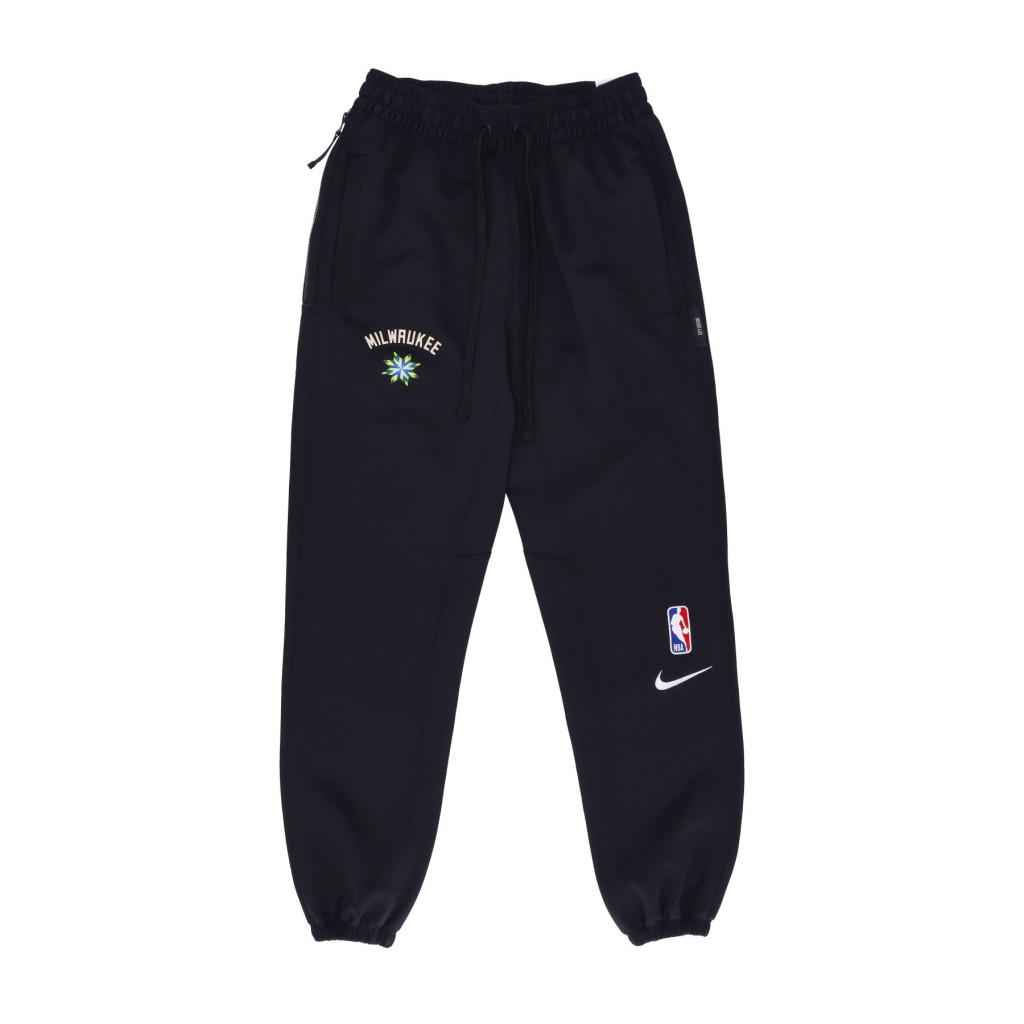 pantalone tuta uomo nba city edition dri-fit showtime pant milbuc BLACK/WHITE