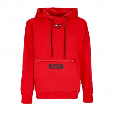 felpa cappuccio uomo nba courtside fleece hoodie chibul UNIVERSITY RED