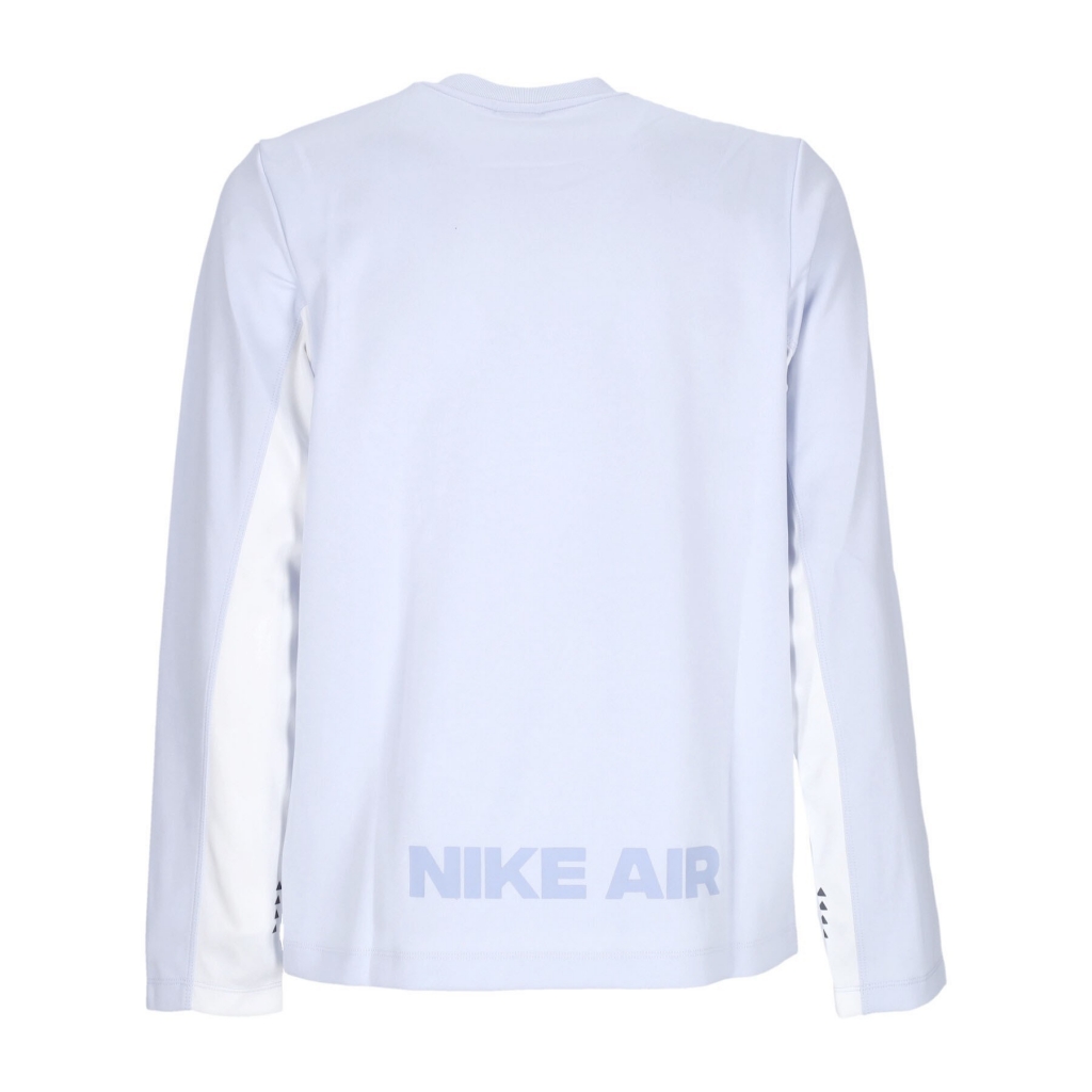 maglietta manica lunga uomo sportswear air poly-knit crew FOOTBALL GREY/WHITE/VIVID SULFUR
