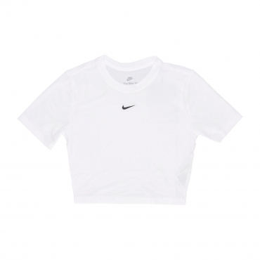maglietta donna sportswear essential slim-fit crop tee WHITE