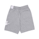 pantalone corto tuta uomo club alumni hbr ft short DK GREY HEATHER/WHITE/WHITE