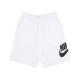pantalone corto tuta uomo club alumni hbr ft short WHITE/WHITE/BLACK