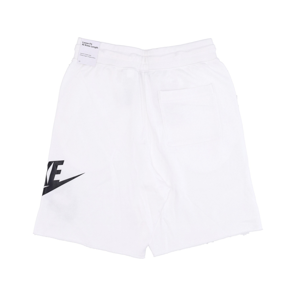 pantalone corto tuta uomo club alumni hbr ft short WHITE/WHITE/BLACK