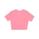 maglietta donna sportswear essential slim-fit crop tee CORAL CHALK/WHITE