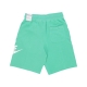pantalone corto tuta uomo club alumni hbr ft short SPRING GREEN/WHITE/WHITE