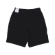 pantalone corto tuta uomo club+ short BLACK/BLACK