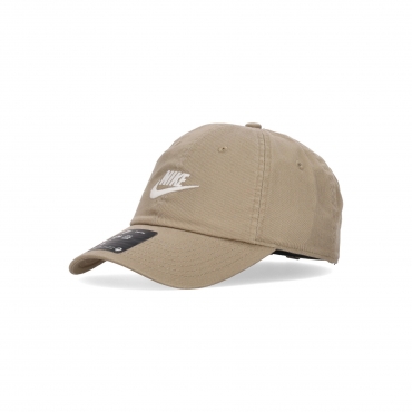 cappellino visiera curva uomo club cap futura washed KHAKI/WHITE