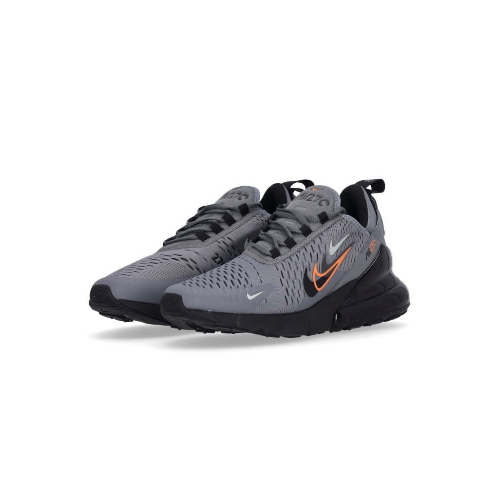 scarpa bassa uomo air max 270 SMOKE GREY/BLACK/BRIGHT MANDARIN