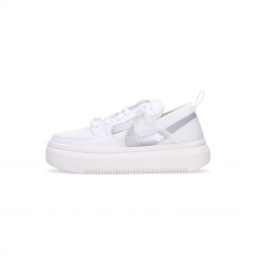 scarpa bassa donna w court vision alta txt WHITE/METALLIC SILVER/SAIL